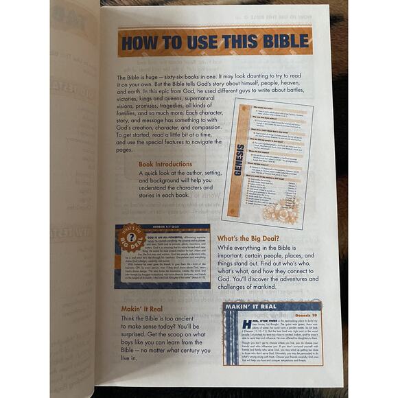 NIV Boys' Bible with studies by Zonderkidz (2011, Hardcover) READ - Picture 3 of 14